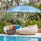 8FT Portable Beach Umbrella with Sand Anchor and Tilt Mechanism for Garden and Patio